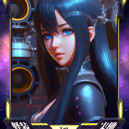 Armored Blue Girl 1-1 #053