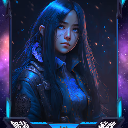 Armored Blue Girl 1 1