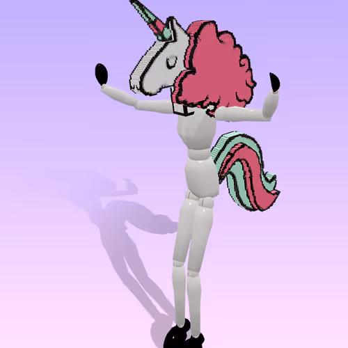 B00B5 Pink Unicorn Avatar