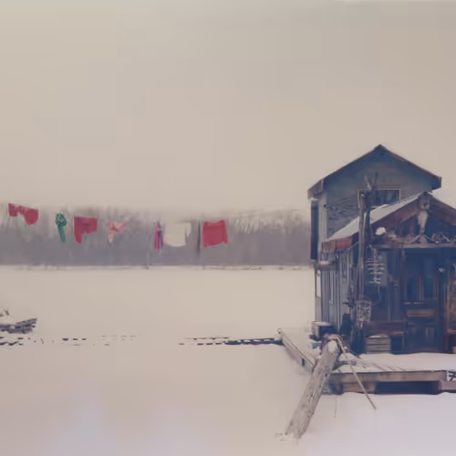  #2 Peter's Houseboat, Winona, Minnesota by Alec Soth from Dissolutions (Sleeping by the Mississippi)