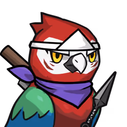 Narukami-Scarlet macaw #10907