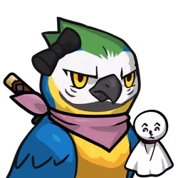 Narukami-Blue-and-white macaw #09385