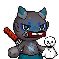 Yama-Transparent blue(scroll) #26271