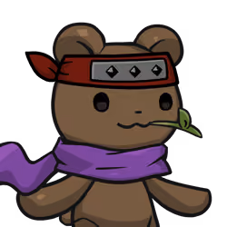 Leelee-Brown bear(leaf) #08370