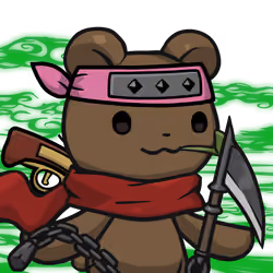 Leelee-Brown bear(leaf) #20394