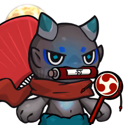 Yama-Transparent blue(scroll) #24799