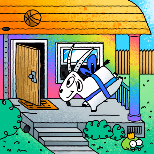 VeeFriends Gift Goat x FrankyNines: Gifty Goat Delivery