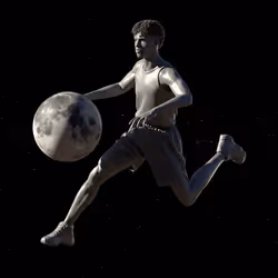 LaMelo Ball Collectibles, Type: Silver Moon, ID:552