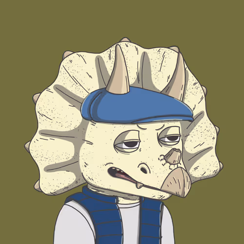 Bored Triceratops Cave Club #217