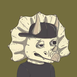 Bored Triceratops Cave Club #484