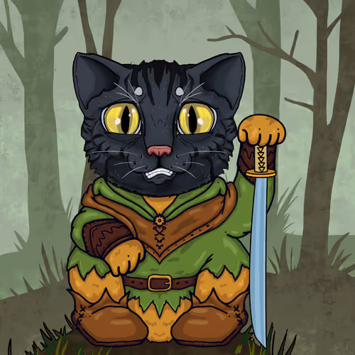 Lucky Maneki #10072 - "RobinCat"