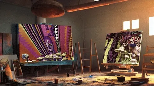 THE ARTIST'S STUDIO