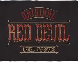 Red Devil Typeface