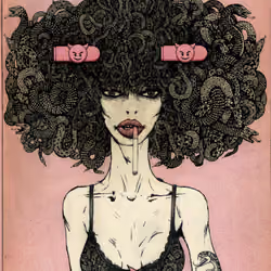 Gorgon with Bic.