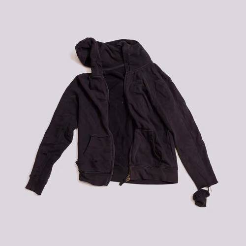 Black Zip-Up Hoodie
