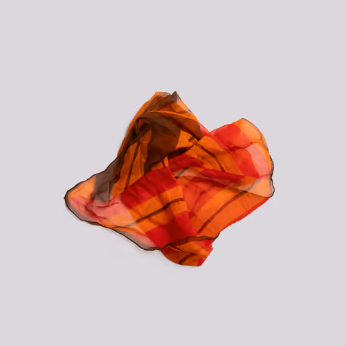 Abstract Orange Scarf