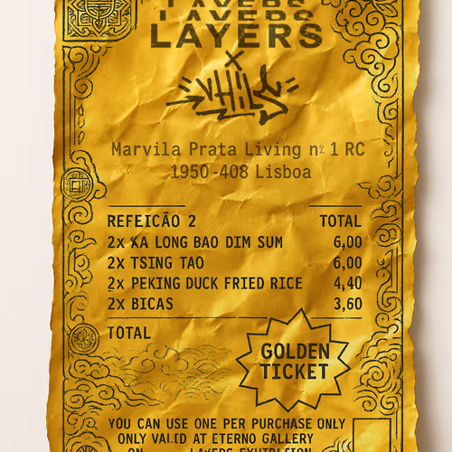 Layers x Vhils - Golden Token - China