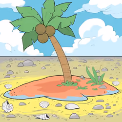 Crooked Palm Tree #3148