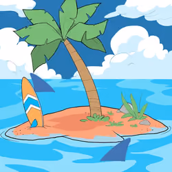 Crooked Palm Tree #759