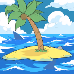 Crooked Palm Tree #1054