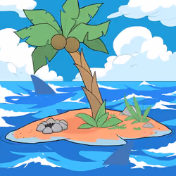 Crooked Palm Tree #1117