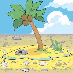 Crooked Palm Tree #1053