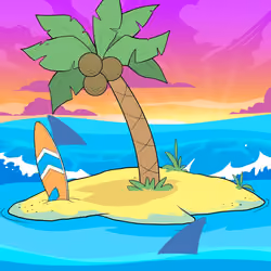 Crooked Palm Tree #2369