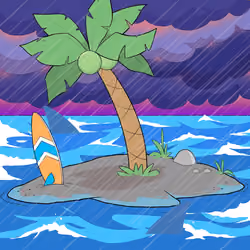 Crooked Palm Tree #1345