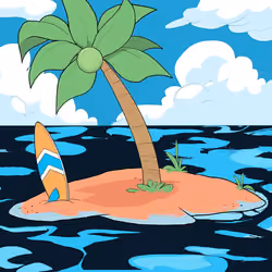 Crooked Palm Tree #1202