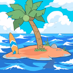 Crooked Palm Tree #3206