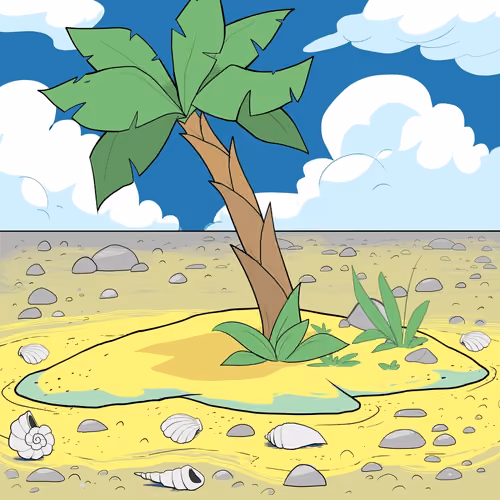 Crooked Palm Tree #1693