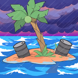 Crooked Palm Tree #1457