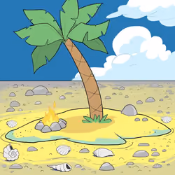 Crooked Palm Tree #1069