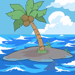 Crooked Palm Tree #1703