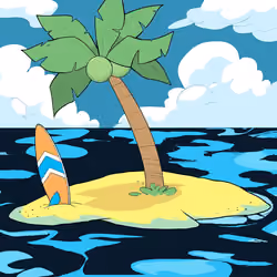 Crooked Palm Tree #2051