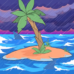 Crooked Palm Tree #1985