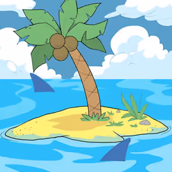 Crooked Palm Tree #1968