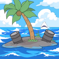 Crooked Palm Tree #842