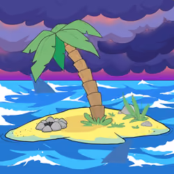 Crooked Palm Tree #760