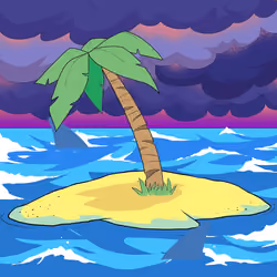 Crooked Palm Tree #1969
