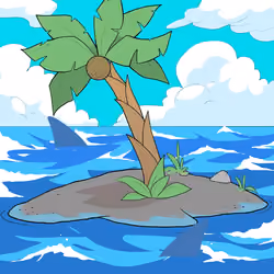 Crooked Palm Tree #3259