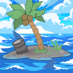 Crooked Palm Tree #1281