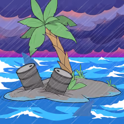 Crooked Palm Tree #1856