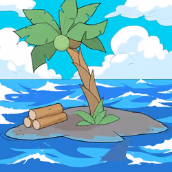 Crooked Palm Tree #1857