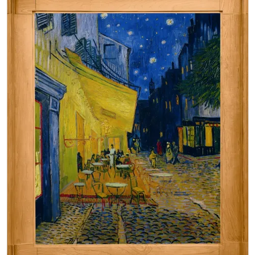 ElmonX Cafe Terrace at Night Artist Proof