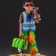 7077