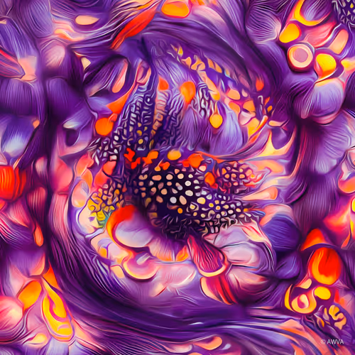 Psychedelic Fractal Art. AINFT. #153