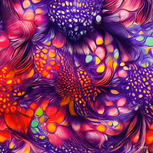 Psychedelic Fractal Art. AINFT. #142