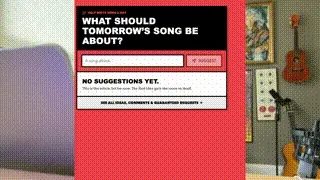 Leave Me A Song Suggestion (at songaday.fan)