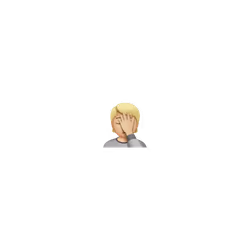 Person Facepalming Medium Light Skin Tone